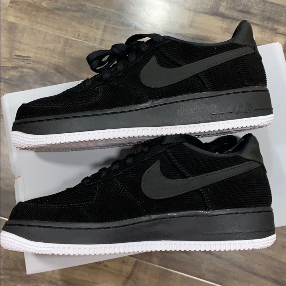 NIKE AIR FORCE 1 LV8 STYLE (GS) black/black-white - Picture 3 of 16